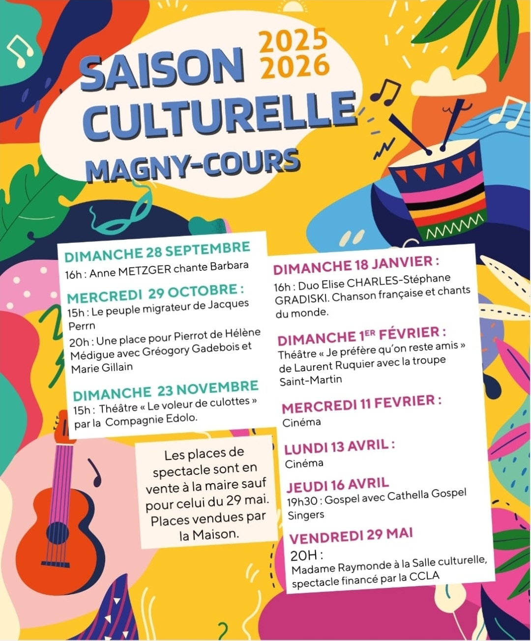 Programmation culturelle 2025-2026